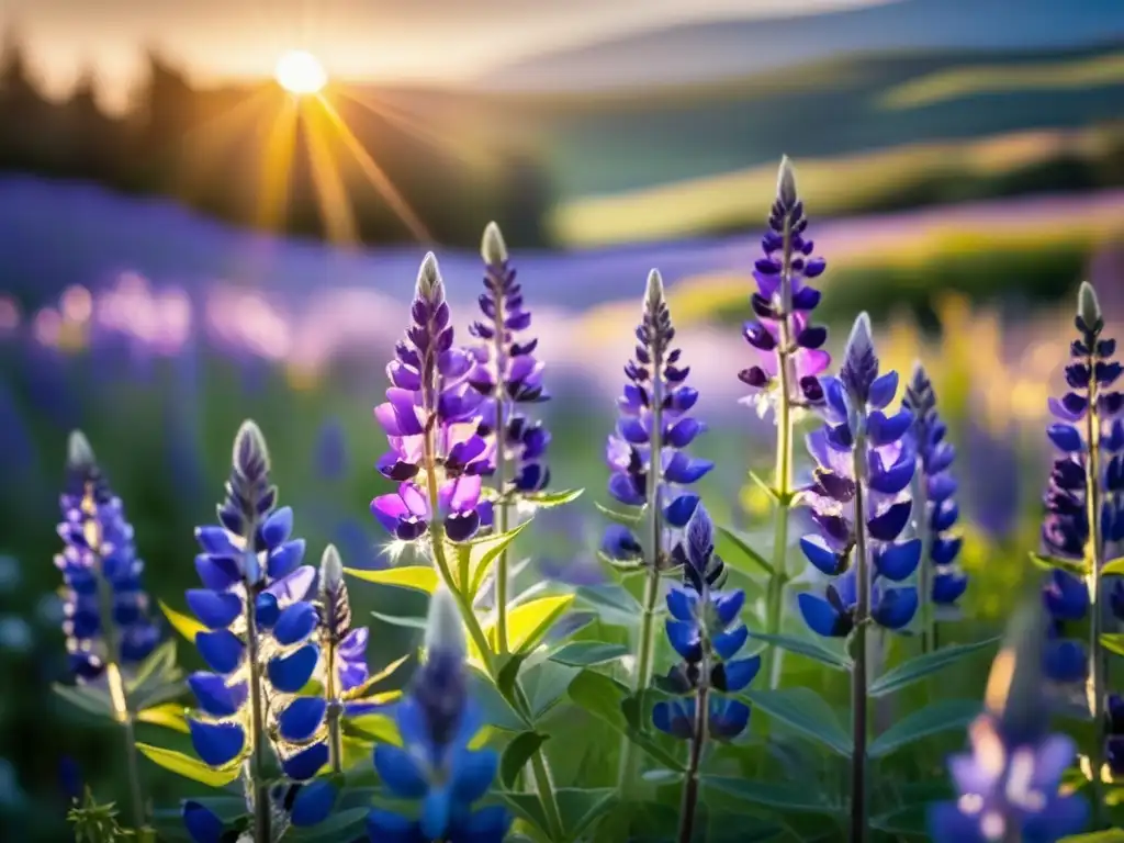 Fotografía de flores silvestres: Guía completa - Lupines morados y poppies naranjas crean un paisaje etéreo y vibrante