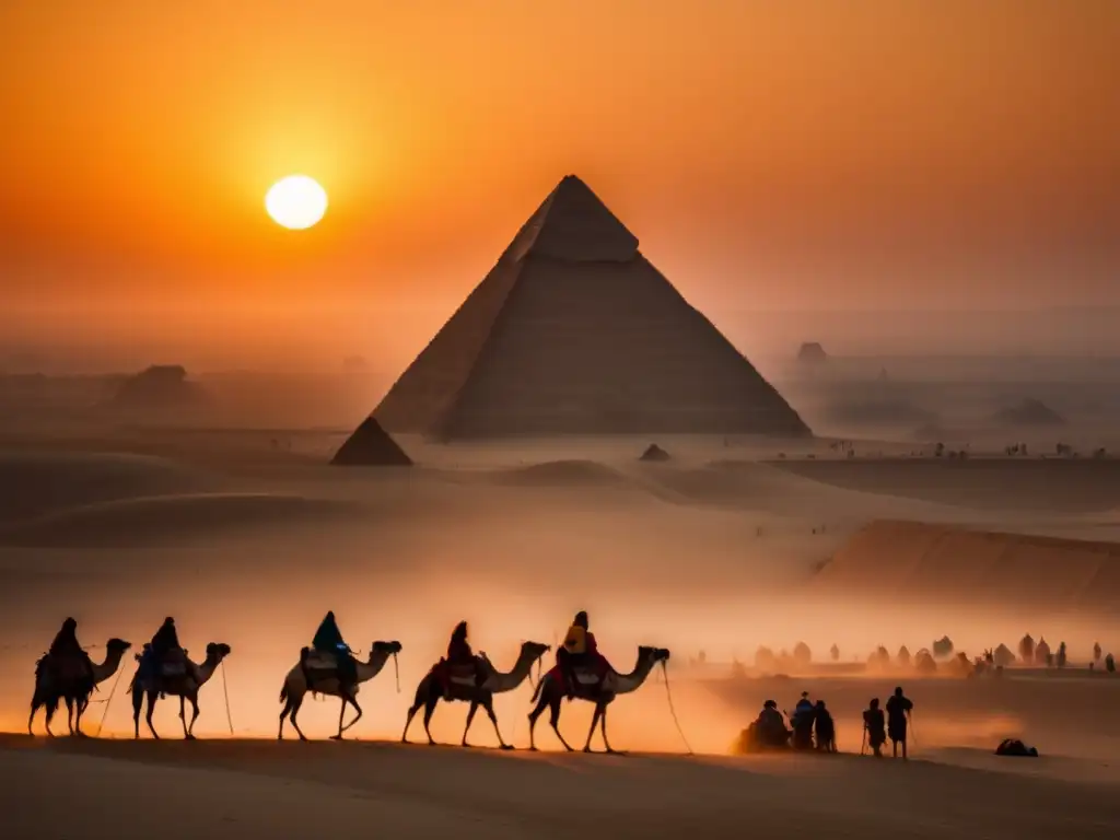 Senderismo en pirámides de Giza: acampada mística al atardecer