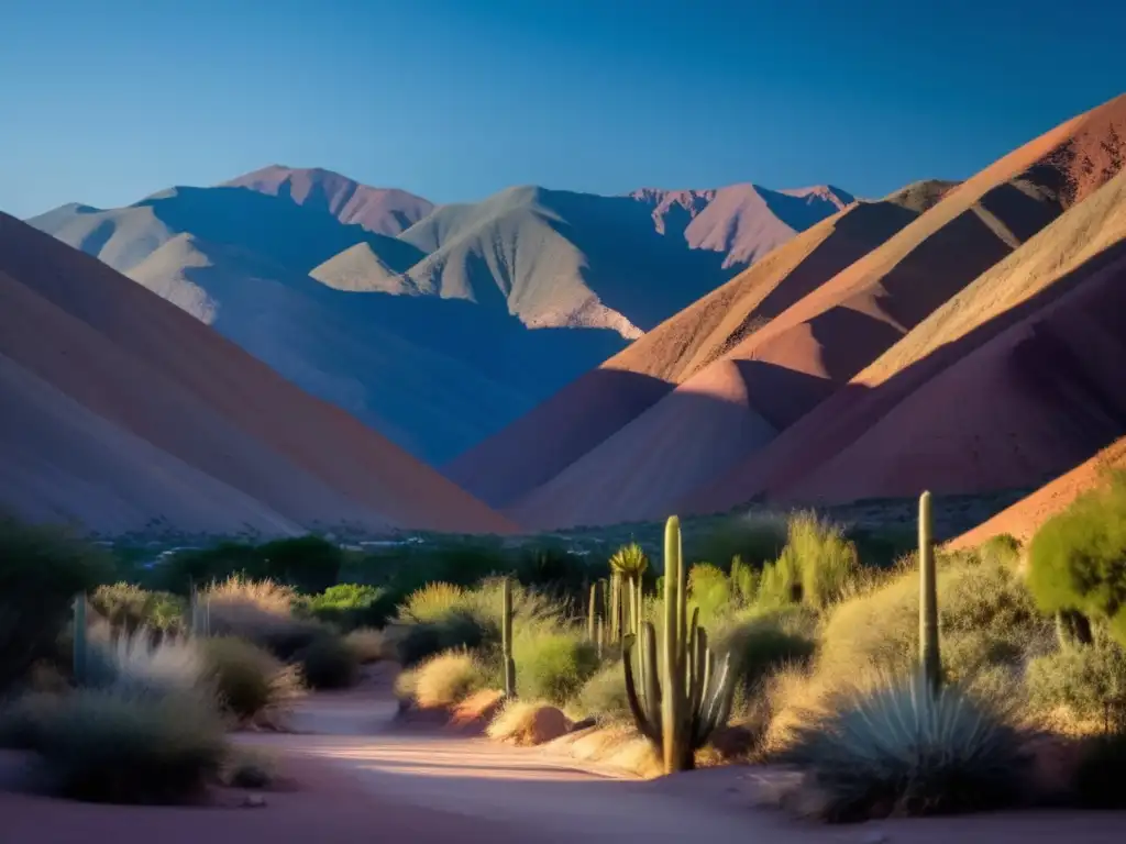 Guía acampada Quebrada de Humahuaca: majestuosos paisajes montañosos al amanecer, ricos en historia y belleza