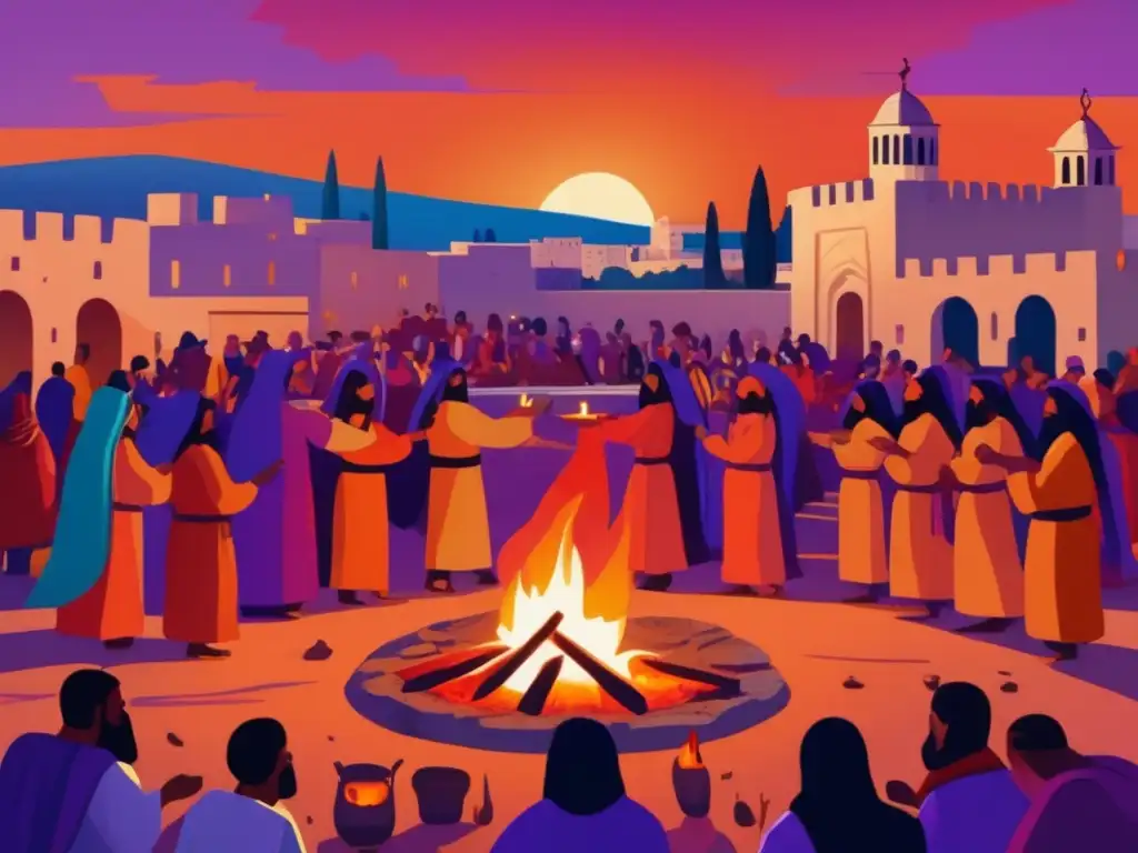 Descubriendo la historia de Jerusalén: Participación ritual al atardecer con fuego sagrado y vestimenta tradicional