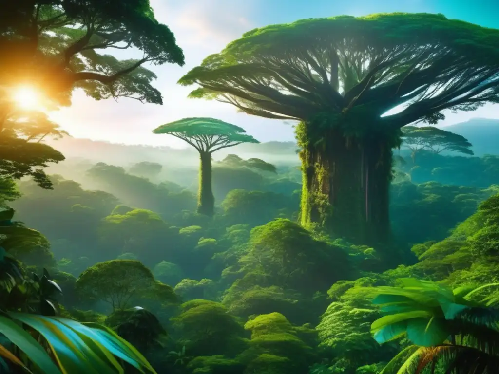 Bosque tropical intocado: enorme imagen 8k de árboles centenarios, biodiversidad y conexión con la vida salvaje