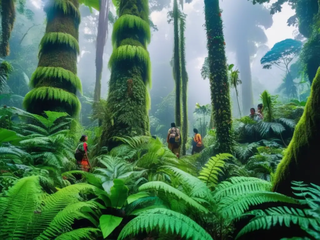 Indígenas expertos en camuflaje se mimetizan en la selva: técnicas de camuflaje en la naturaleza