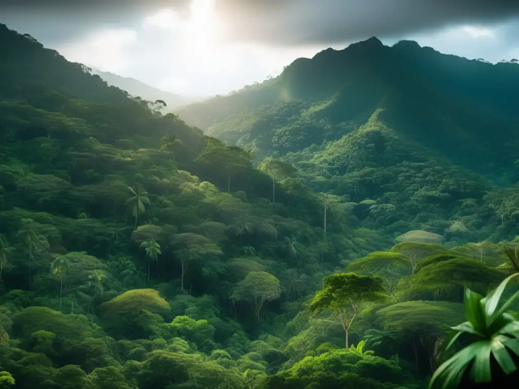 Acampada en la Selva Lacandona México: vista impresionante de la exuberante selva tropical, sendero invita a aventura