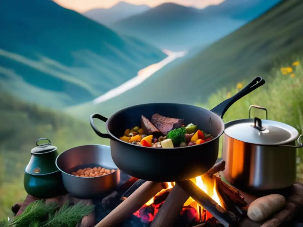 Cocina de supervivencia en camping extremo: Recetas de comida reconfortante en paisajes desafiantes