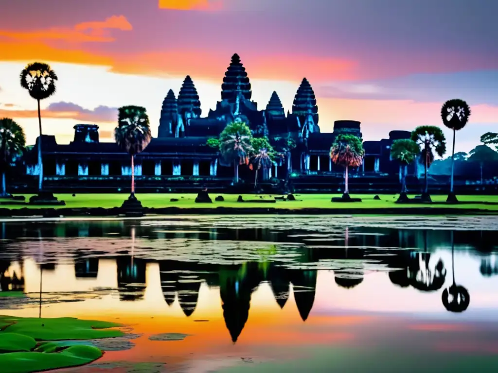 Templo majestuoso en Angkor Wat, Camboya: senderismo y magia