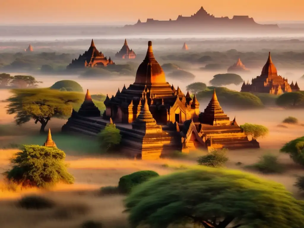 Acampar en los templos de Bagan: misterio y belleza