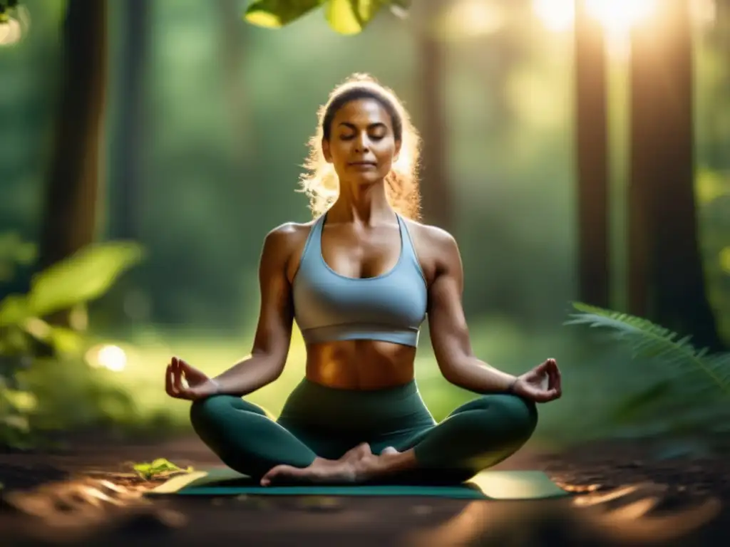 Practicante de yoga en la naturaleza: Beneficios del yoga en la naturaleza