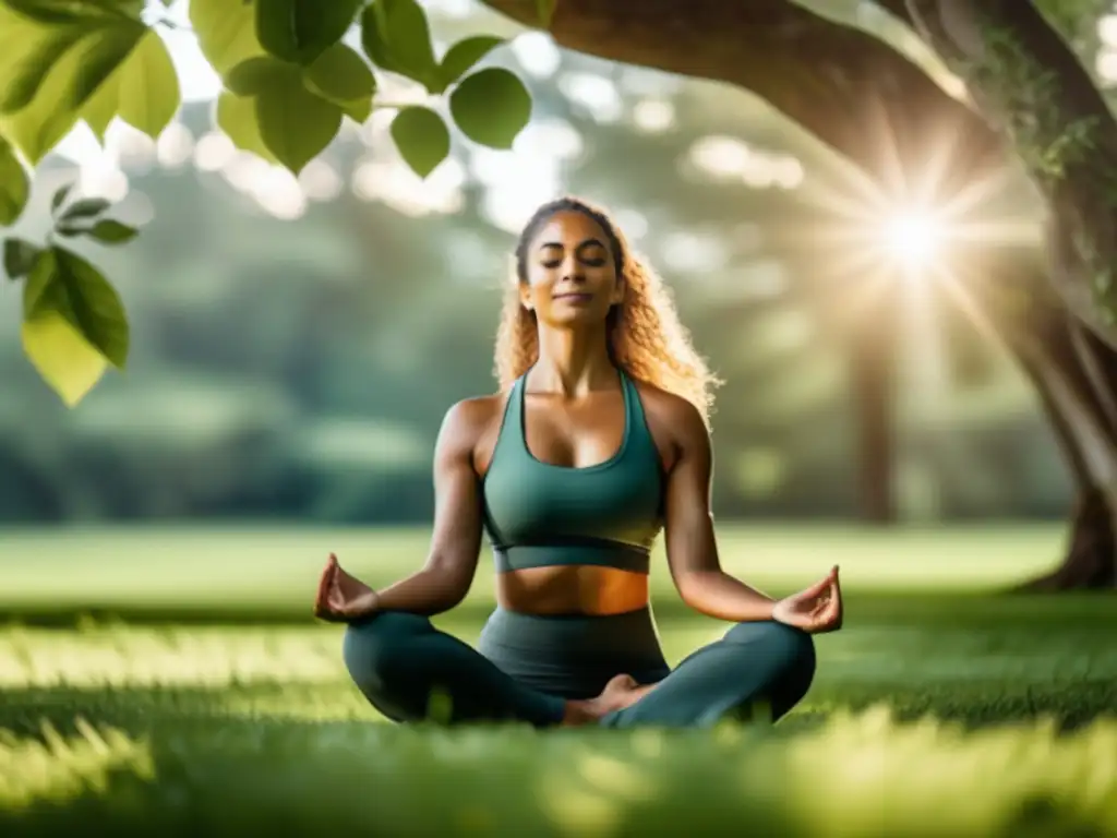 Practicante de yoga en la naturaleza: Beneficios del yoga en la naturaleza